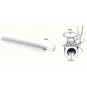 Ago Passafili Durrani per Legatura del Complesso Venoso Dorsale – Angolato 90° in Acciaio Inox Sterilizzabile